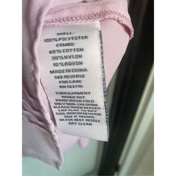 Nanette Lepore Sugar Plum Blouse Top Pleated Button down lace Detail M - Picture 8 of 12